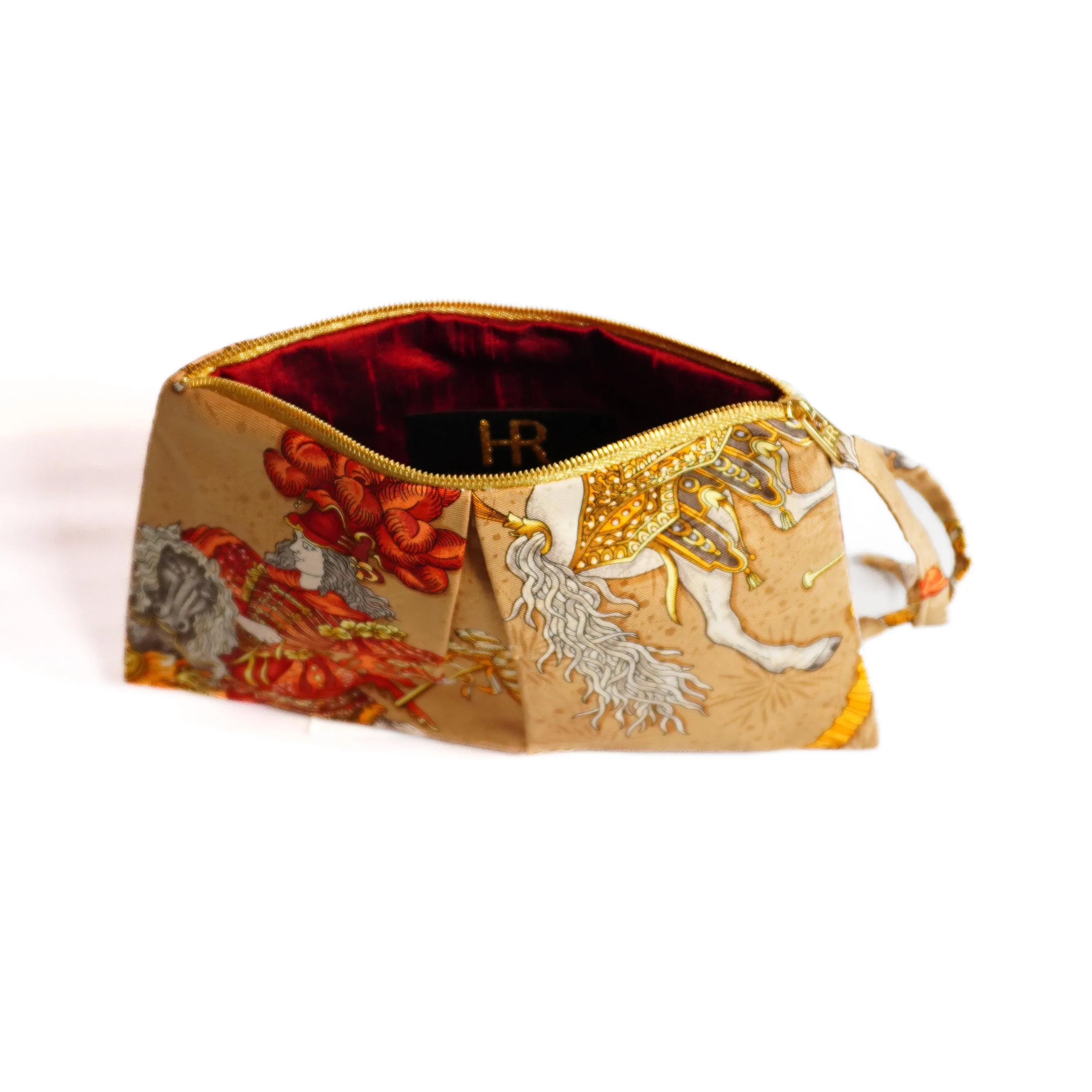 "Les Fetes de Roi Soleil" Scarf Bag (Upcycled from Hermes Scarf)
