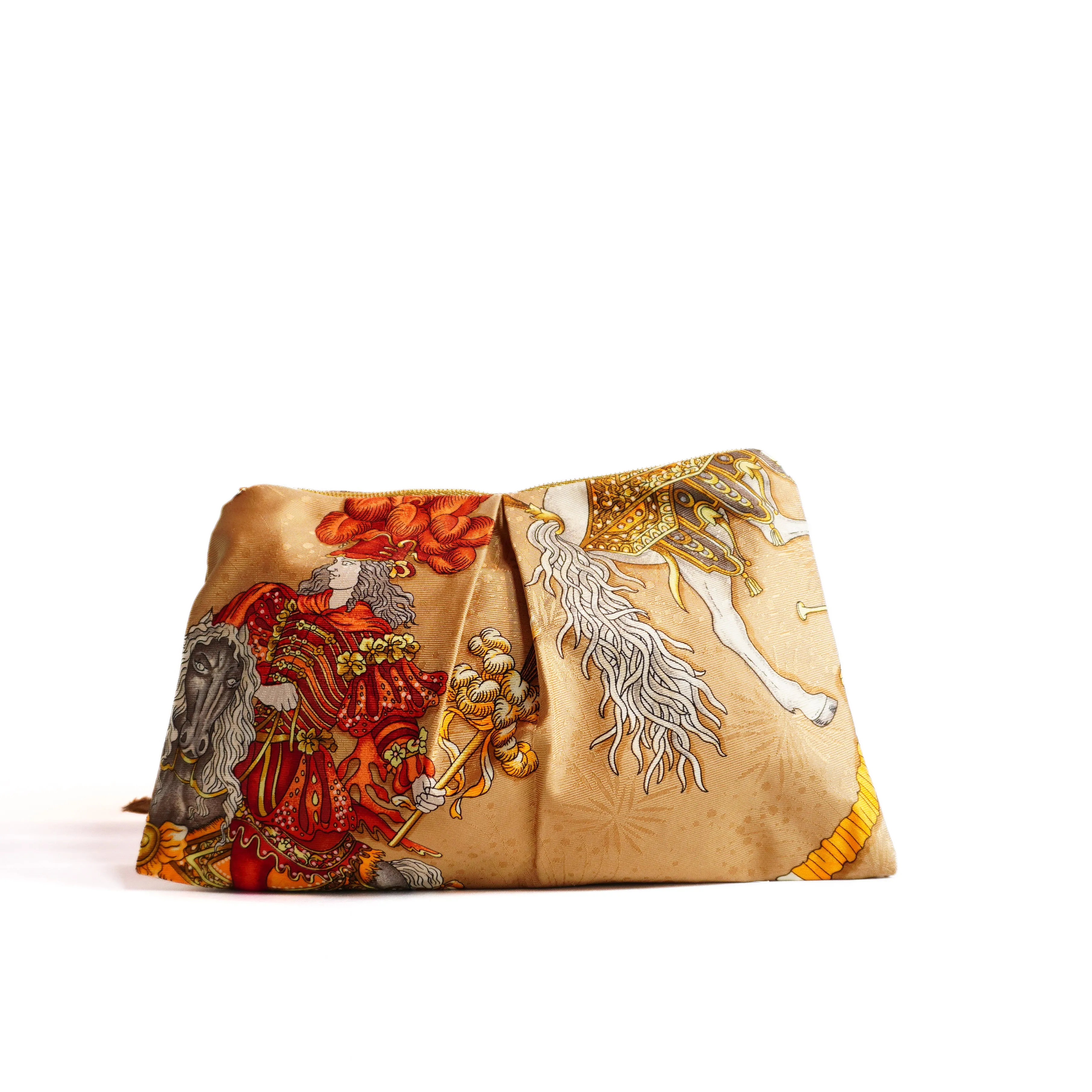 "Les Fetes de Roi Soleil" Scarf Bag (Upcycled from Hermes Scarf)