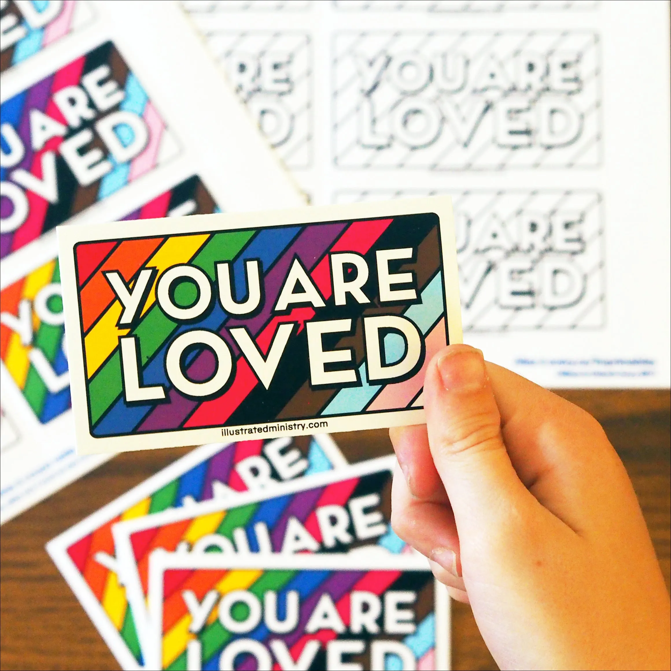 "You Are Loved" Backpack Tags