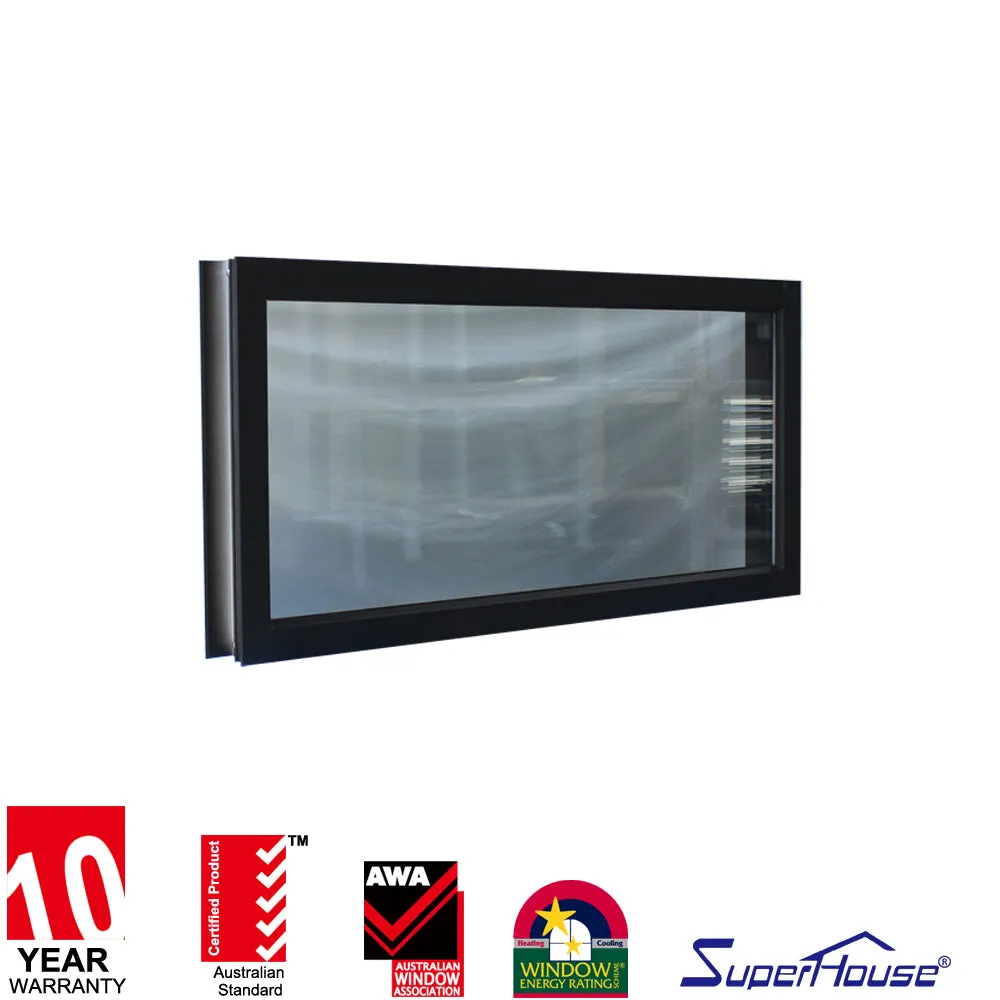 Superhouse Aluminum Frame Fixed Glass Window Small Size Fixed Windows