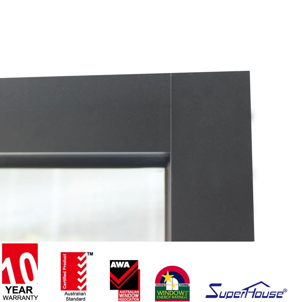 Superhouse Aluminum Frame Fixed Glass Window Small Size Fixed Windows