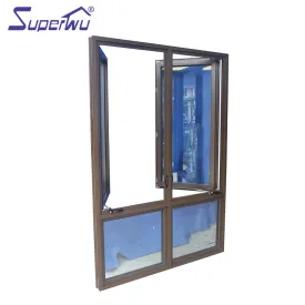 Superwu AS2047 Australia market window manufacturers supply double glazing aluminum casement windows