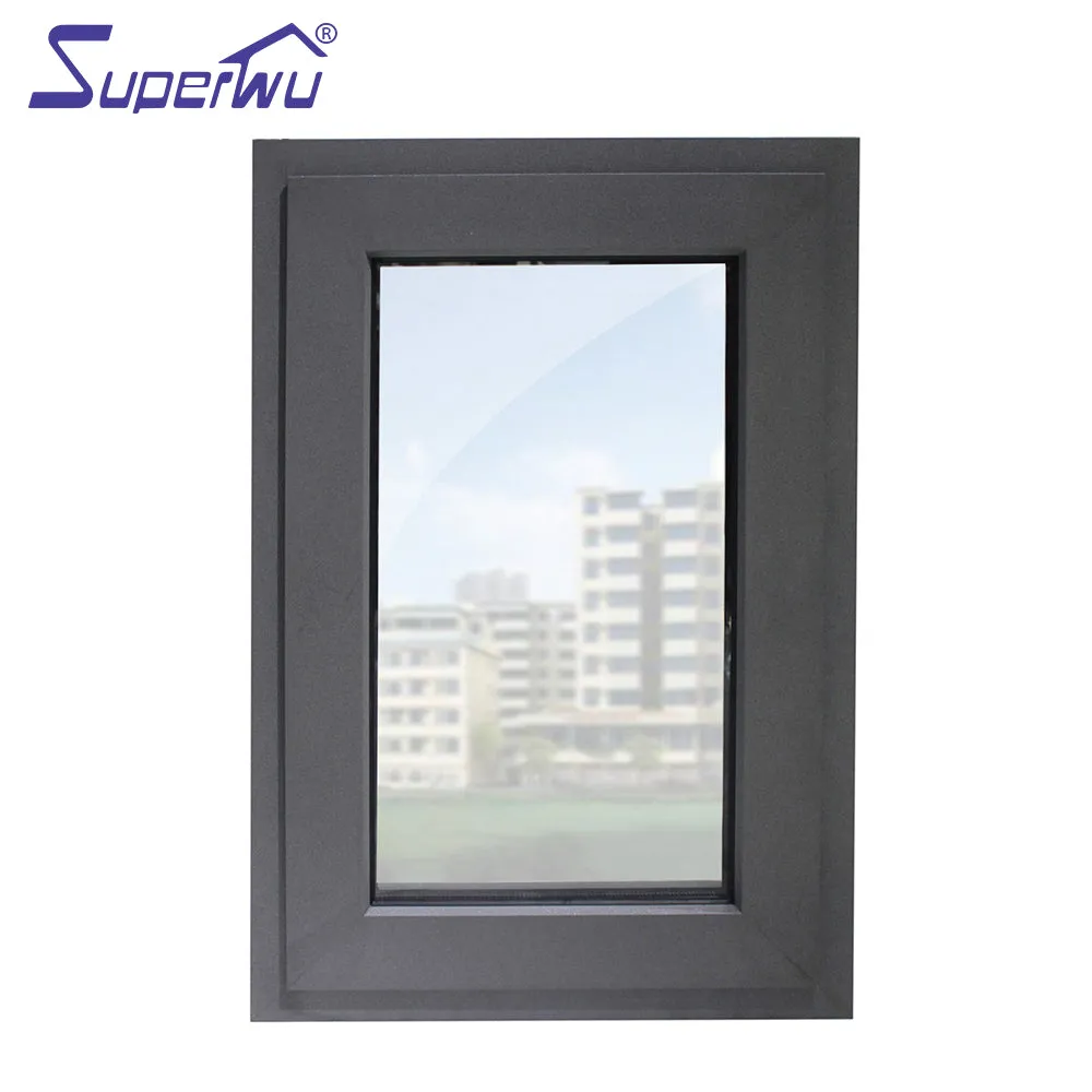 Superwu Australia standard soundproof double glazed insulated aluminium casement windows design