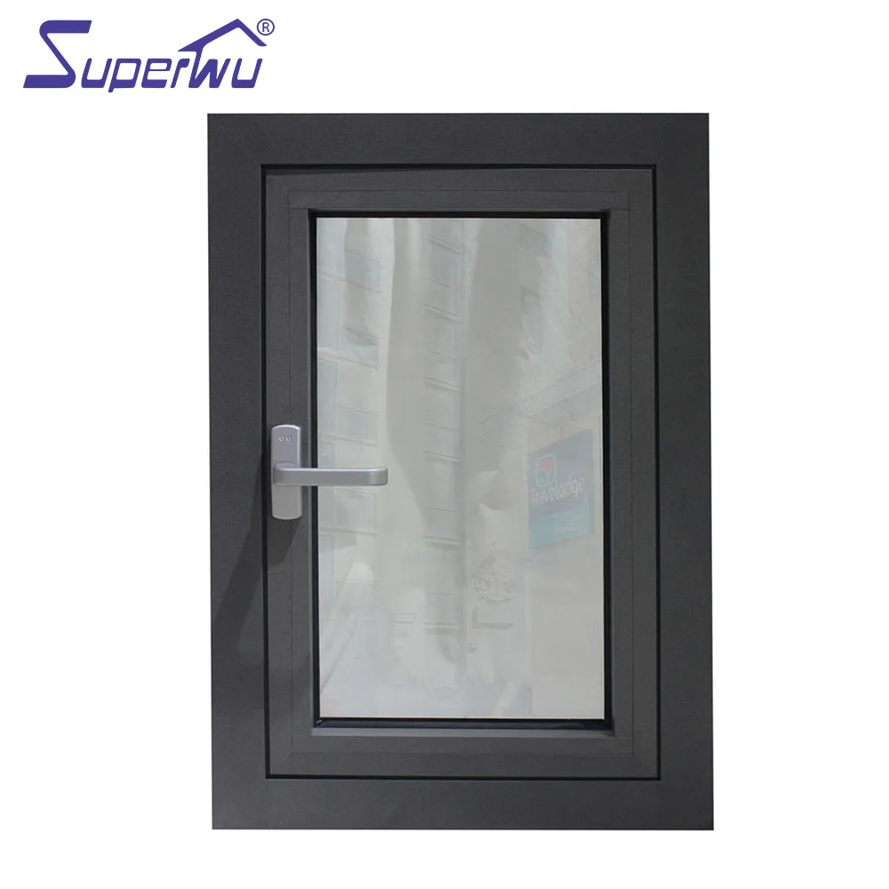 Superwu Australia standard soundproof double glazed insulated aluminium casement windows design