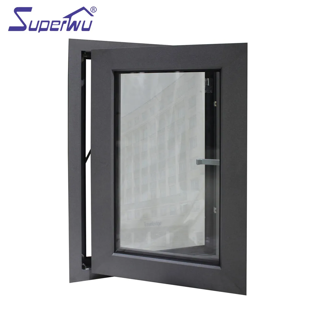 Superwu Australia standard soundproof double glazed insulated aluminium casement windows design