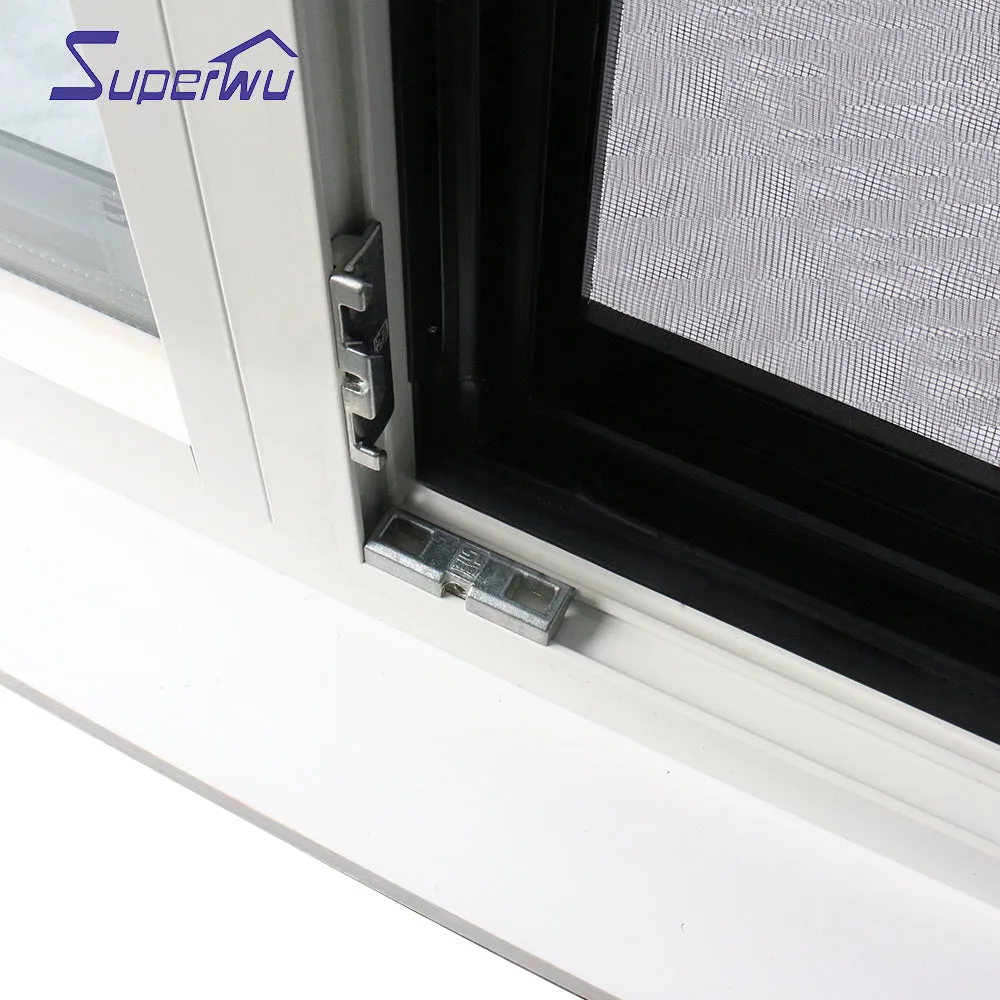 Superwu cheap aluminum turn and tilt windows casement windows for new house aluminium residential windows and doors