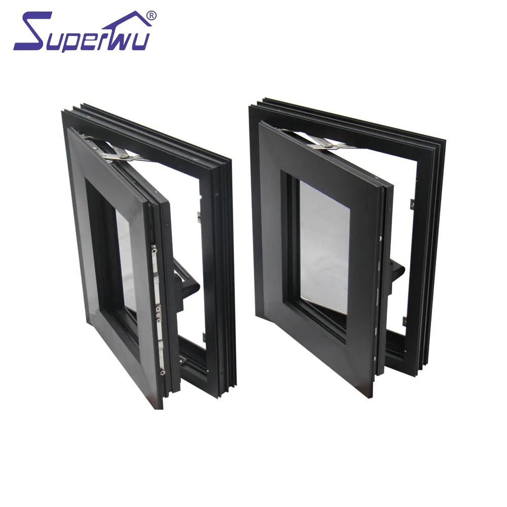 Superwu European style French windows for sale aluminum casement windows best quality