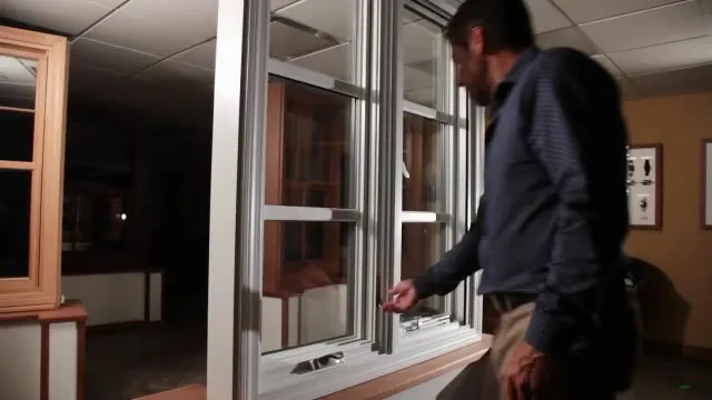 Superwu Thermal break double glazed aluminum hinge windows with fixed part casement window