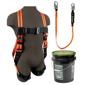 V-Line Bucket Combo: FS99280-E Harness, FS88560-E Lanyard