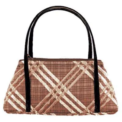 Valencia Style Handbag - Copper Plaid Upholstery (One Left!)