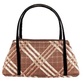 Valencia Style Handbag - Copper Plaid Upholstery (One Left!)