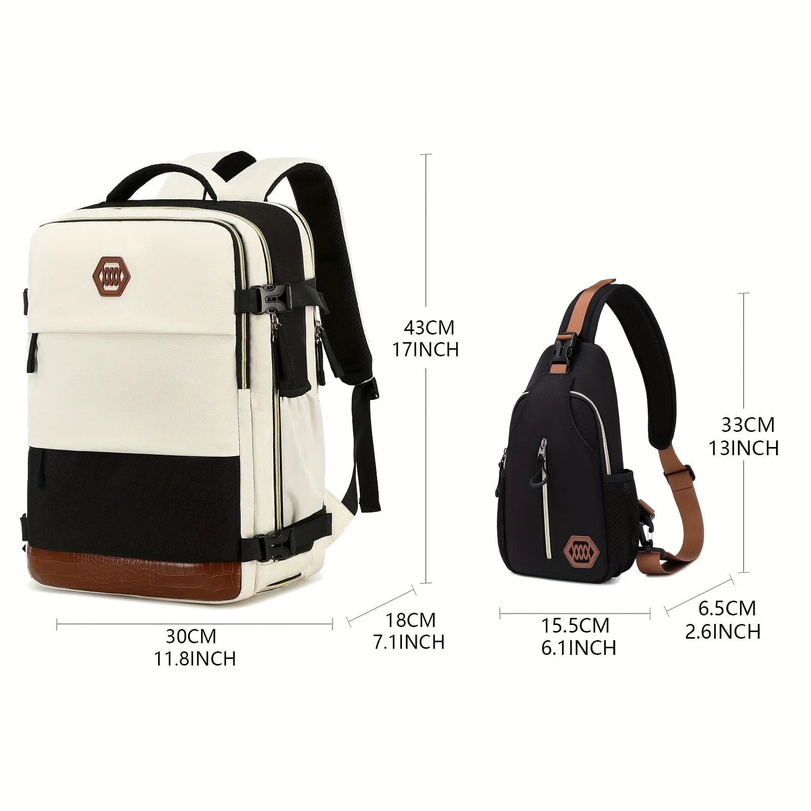 Waterproof Laptop Backpack with Shoe Compartment for Travel and Business