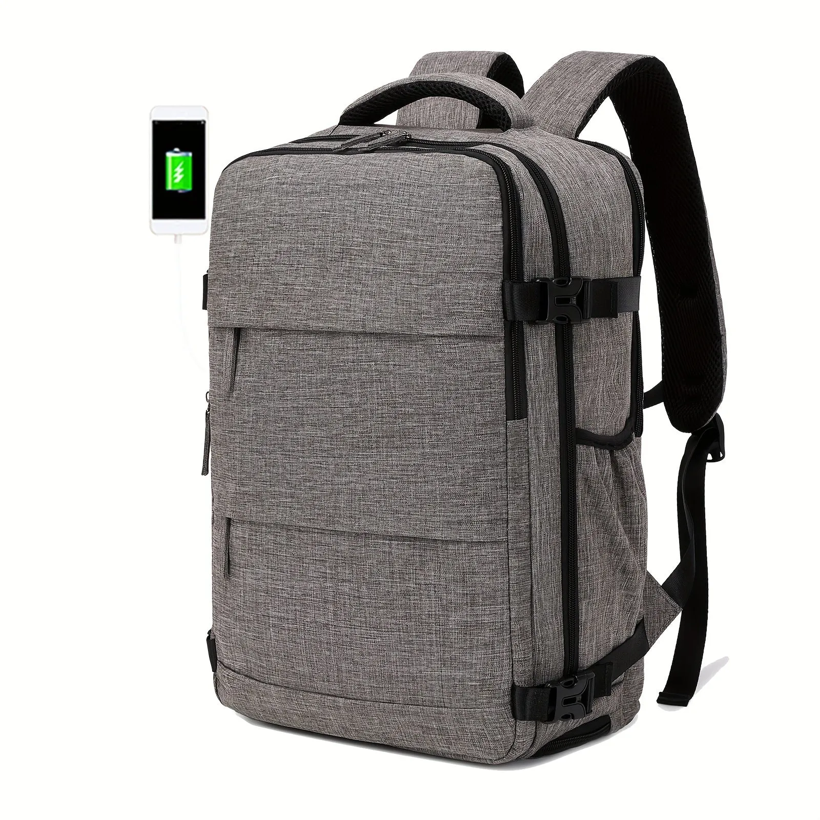Waterproof Laptop Backpack with Shoe Compartment for Travel and Business