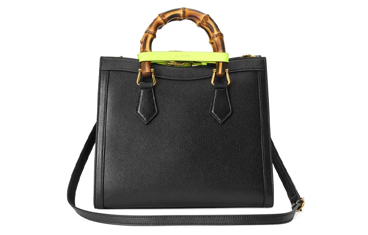 (WMNS) GUCCI Leather Diana Bamboo Knot Single-Shoulder Bag Small Black 660195-17QDT-1175