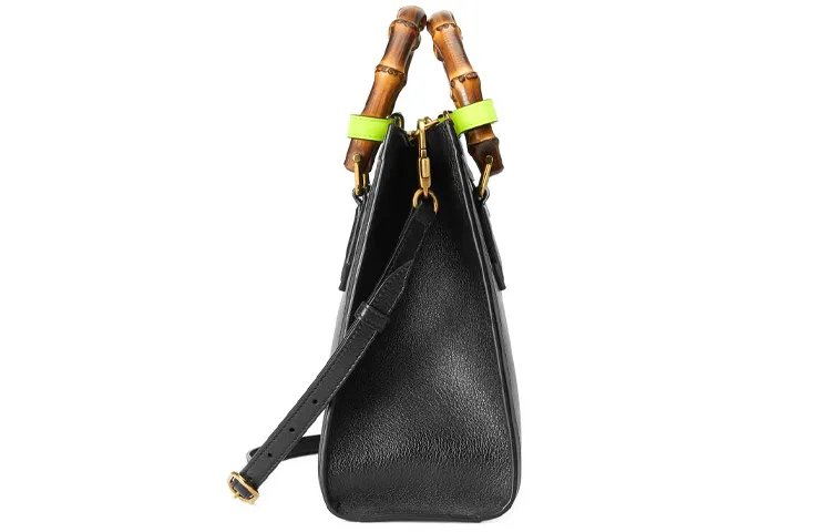 (WMNS) GUCCI Leather Diana Bamboo Knot Single-Shoulder Bag Small Black 660195-17QDT-1175