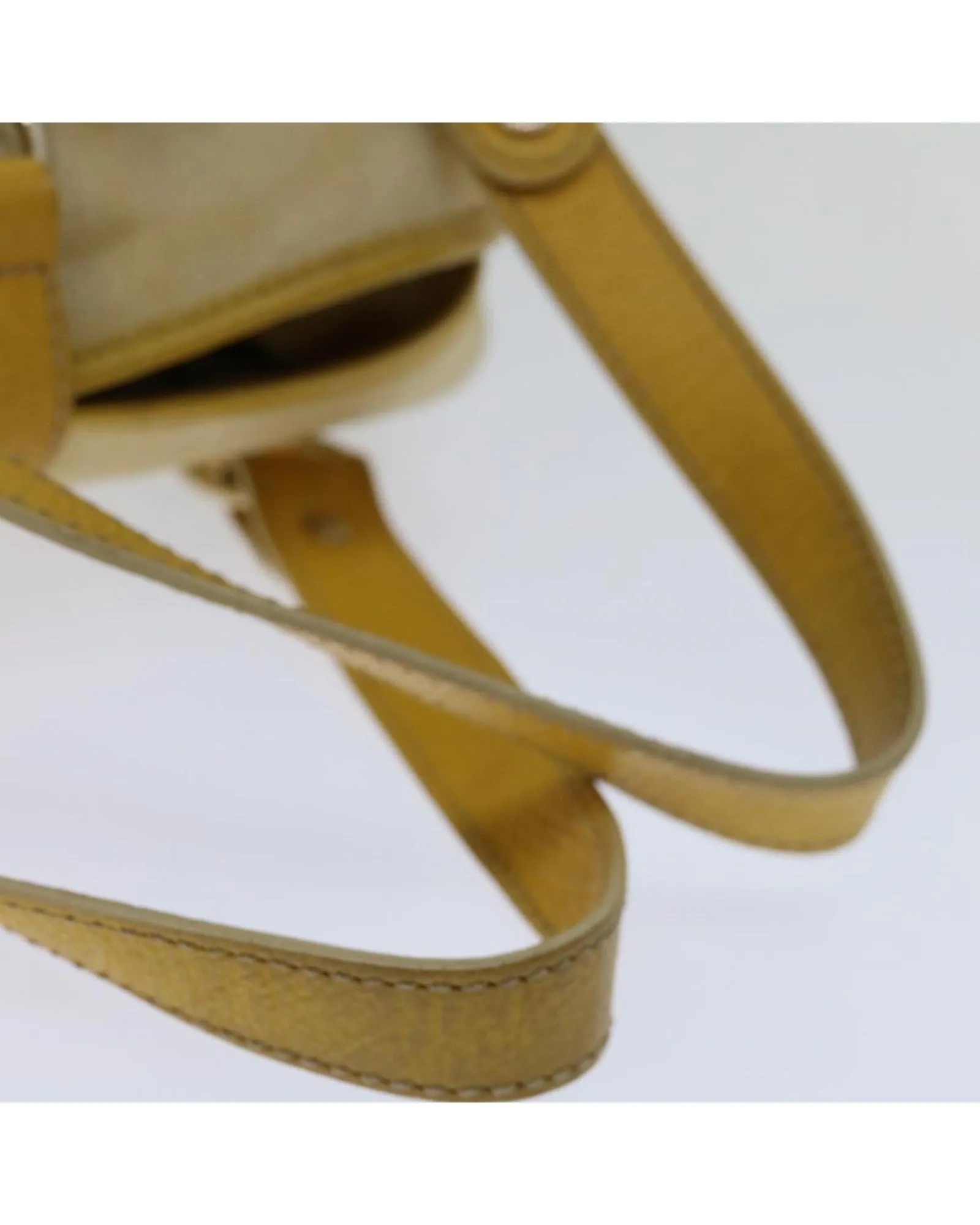Yellow Canvas Hand Bag with Accessories and Serial Number