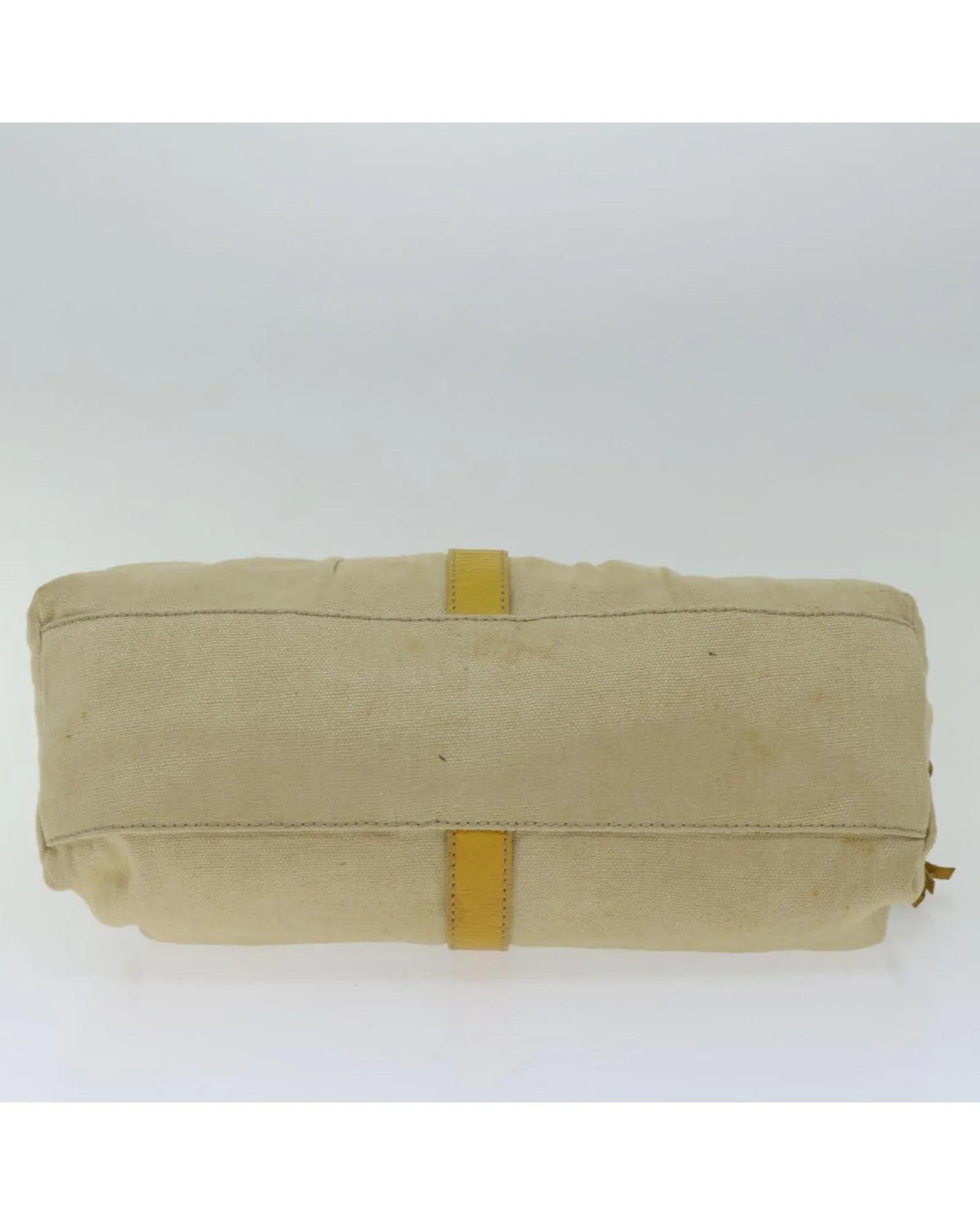 Yellow Canvas Hand Bag with Accessories and Serial Number